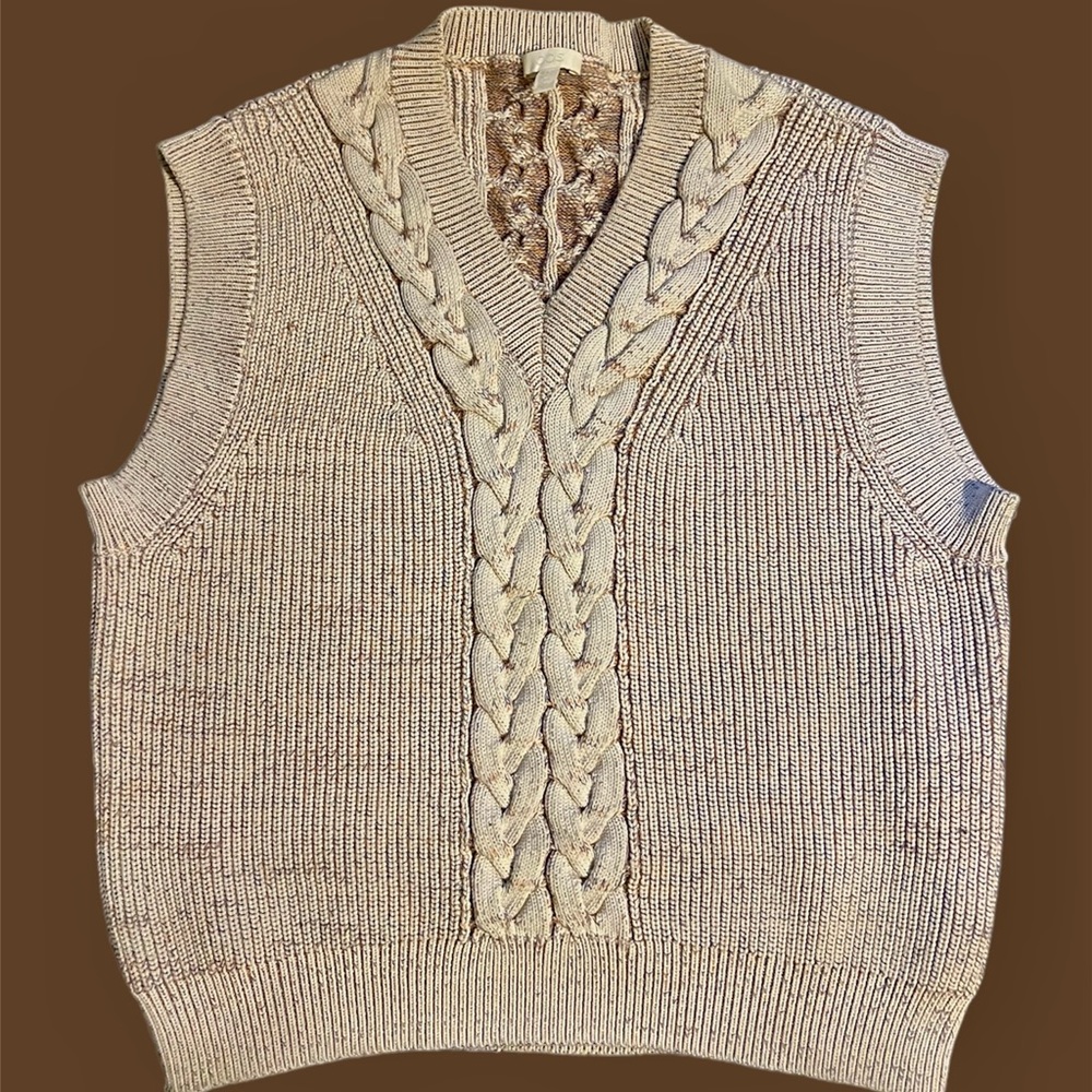 COS cable knit vest